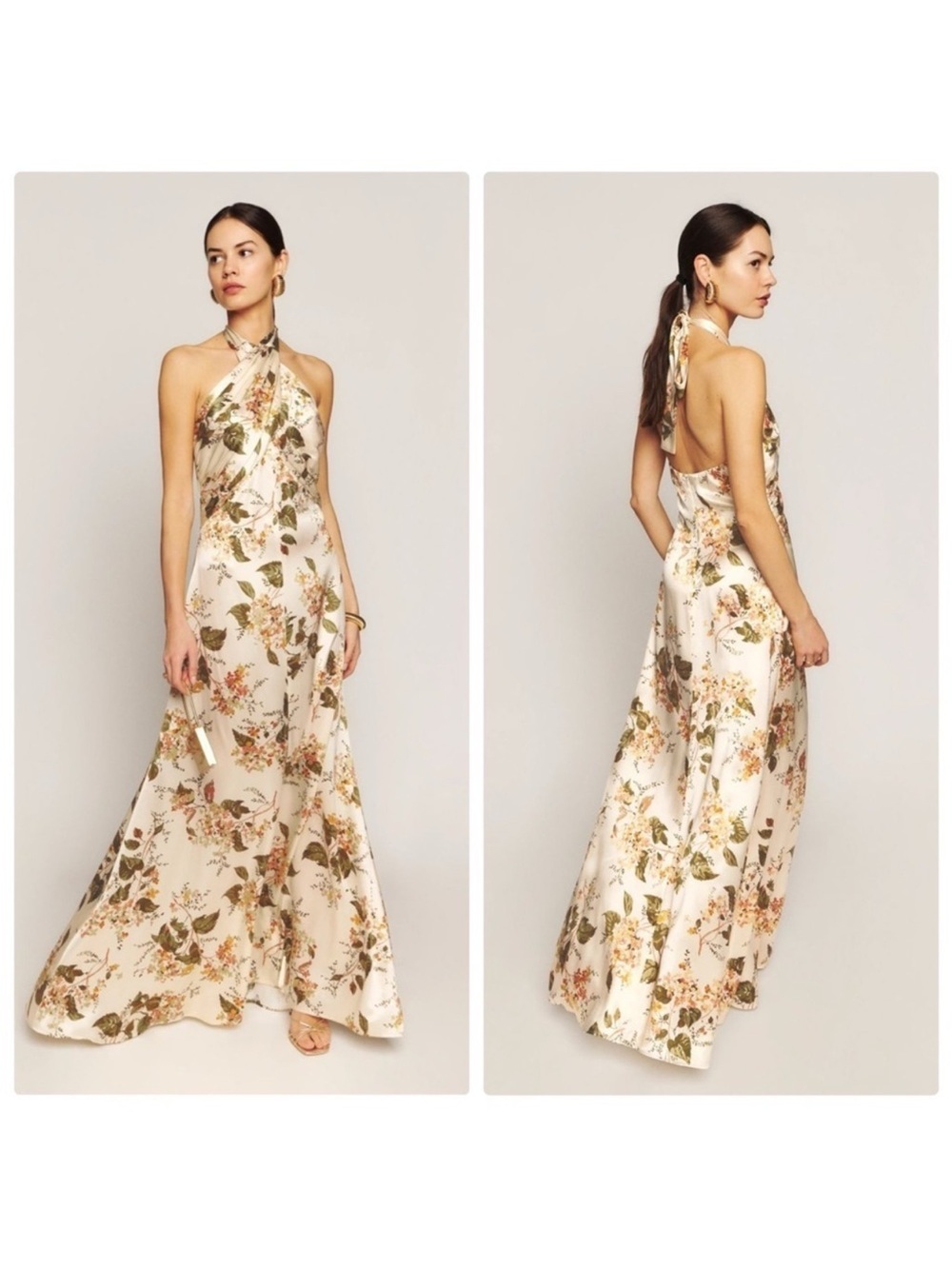 New Reformation Veria Dress in Bella Print Size 2